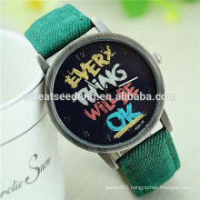 Wholesale purchase fashion trendy vintage jeans band unisex impress watch